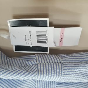 R&K Blue and White Striped Dress